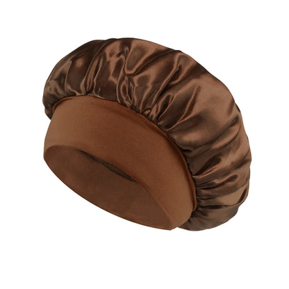 Wide Brim Satin Sleep Cap