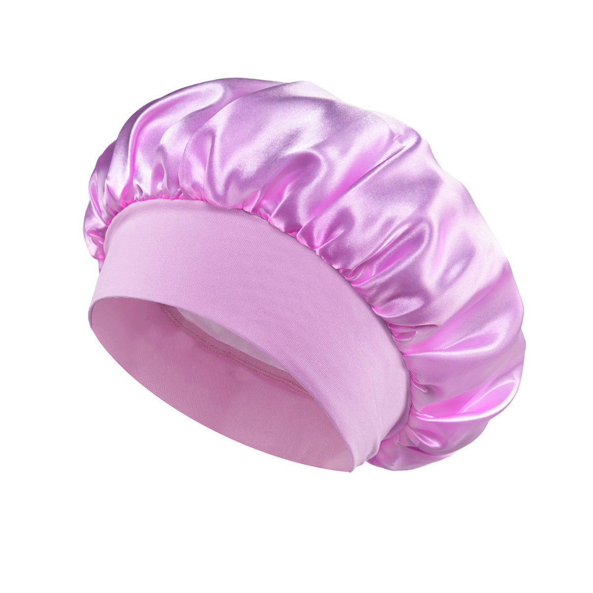 Wide Brim Satin Sleep Cap