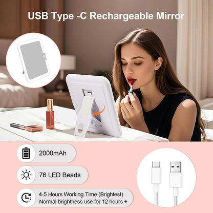 Vylorah™ Premium Travel Makeup Case (With Detachable LED Mirror)