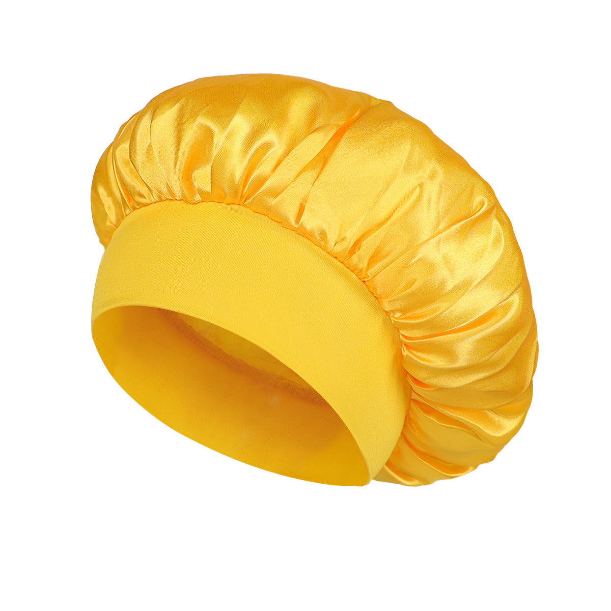 Wide Brim Satin Sleep Cap