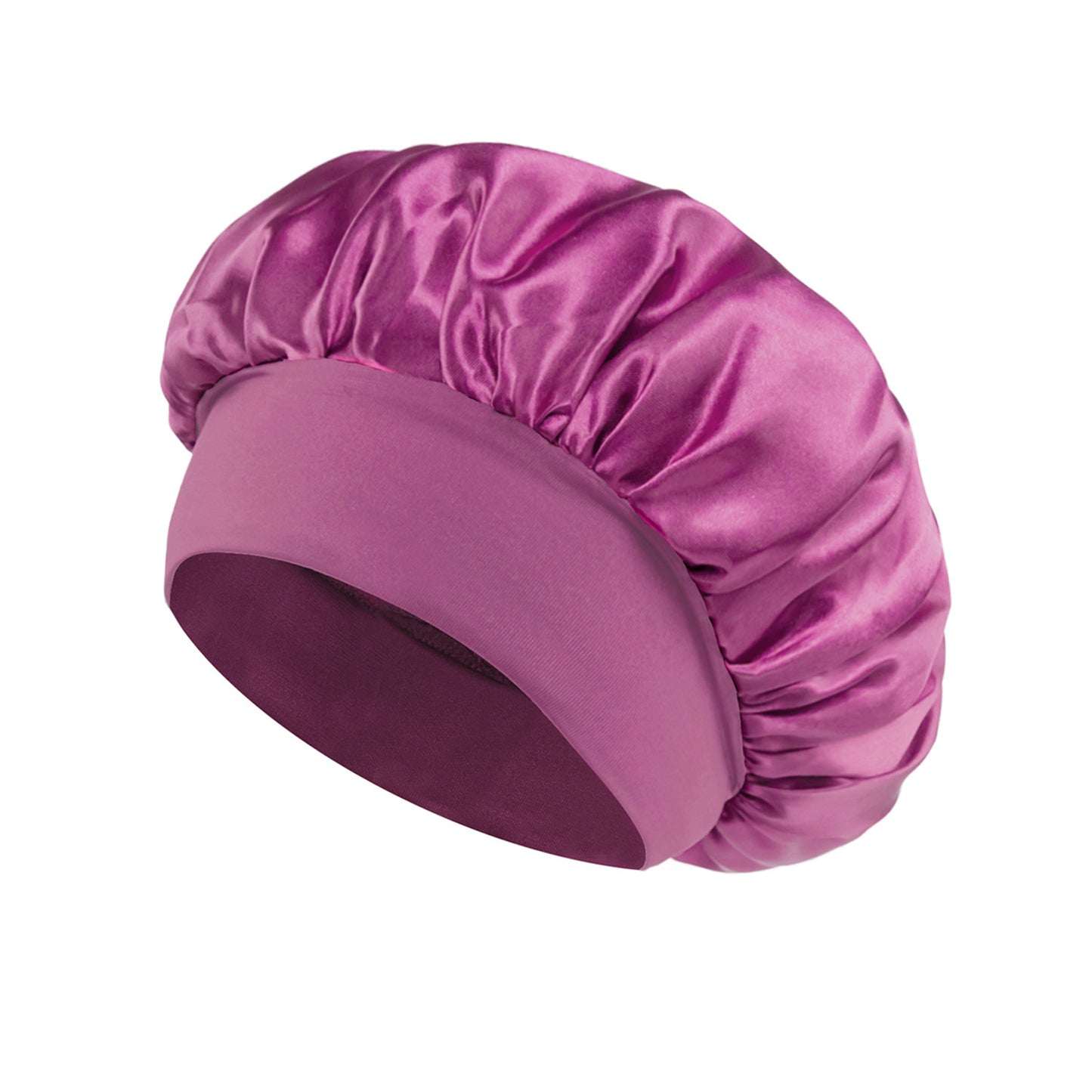 Wide Brim Satin Sleep Cap