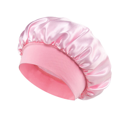 Wide Brim Satin Sleep Cap